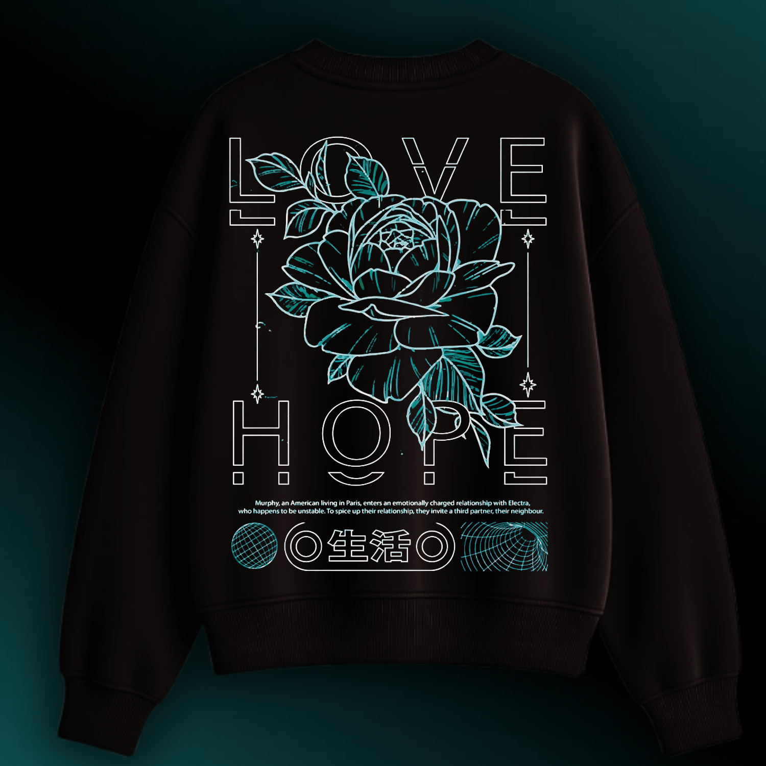HOPE//LOVE Poetic Crewneck